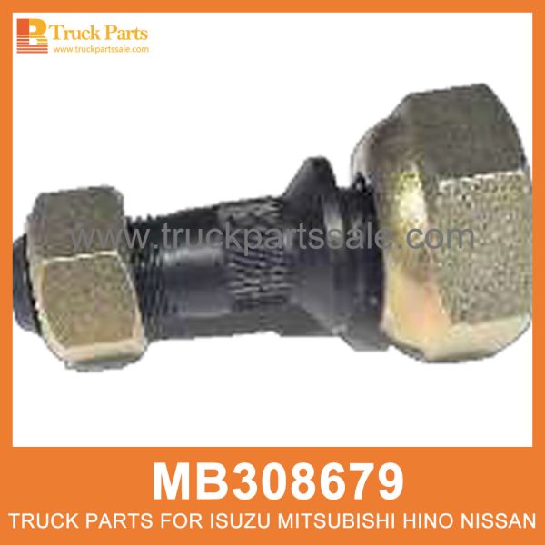 Bolt Nut Right Front Hub MB308679 for Mitsubishi truck Tuerca del perno cubero delantero derecho المربى الجوز الأيمن المحور الأمامي