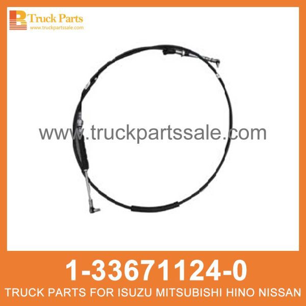 CABLE SHIFT TRANS CONT 1-33671124-0 1336711240 1-33671-124-0 for ISUZU MBJ6T Cambio de cable trans contio تحول الكابل عبر تابع