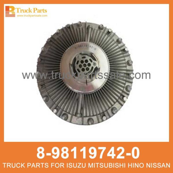 COUPLING FAN 8-98119742-0 1-21650212-1 8981197420 1216502121 8-98119-742-0 1-21650-212-1 for ISUZU CYZ51 6WF1 Ventilador de acoplamiento مروحة اقتران