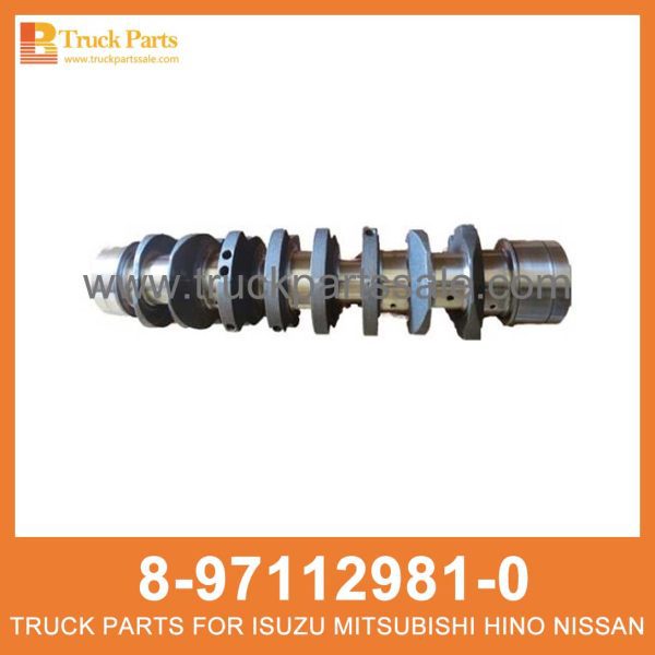 CRANKSHAFT 8-97112981-0 8971129810 8-97112-981-0 for ISUZU 4HG1 4HF1 CIGÜEÑAL العمود المرفقي