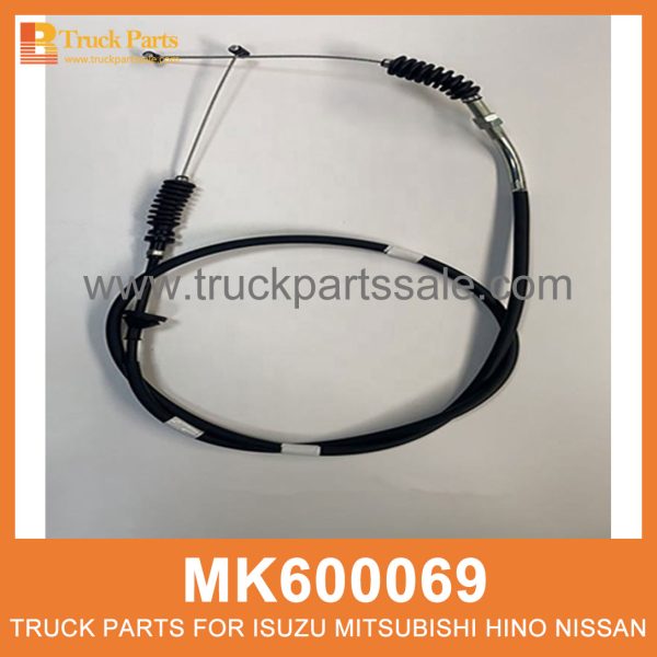 Cable Accelerator LHD with Adjuster 1275mm MK600069 for Mitsubishi truck Acelerador de cable LHD con ajustador مسرع الكابلات LHD مع الضابط