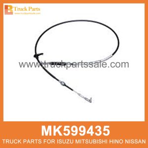 Cable Gear Selector 2740mm Length MK599435 for Mitsubishi truck Selector de engranajes de cable محدد ترس الكابل