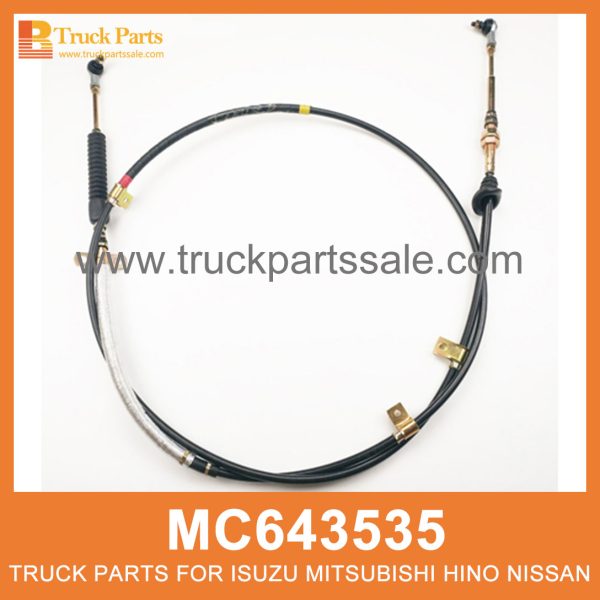 Cable Gear Selector 3300mm Length MC643535 for Mitsubishi truck Selector de engranajes de cable محدد ترس الكابل