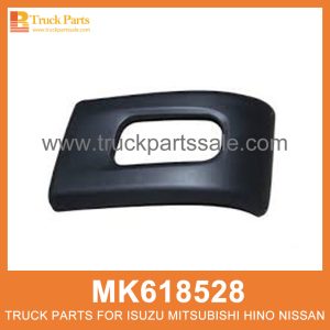 Corner Right Front Bumper with Fog Lamp hole MK618528 for Mitsubishi truck Corner parachoques delantero derecho con orificio de la lámpara de niebla الزاوية اليمنى المصد الأمامي مع فتحة مصباح الضباب