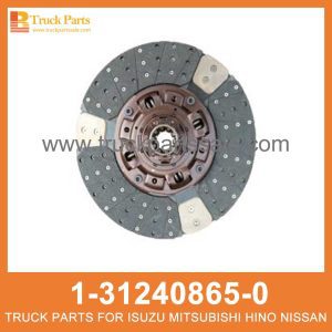 DISC CLUTCH 1-31240865-0 1-31240980-0 1312408650 1312409800 1-31240-865-0 1-31240-980-0 for ISUZU CYZ51K 6WF1 Embrague قابض القرص