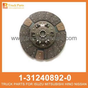 DISC CLUTCH 1-31240892-0 1312408920 1-31240-892-0 for ISUZU CXZ81 10PE1 Embrague قابض القرص