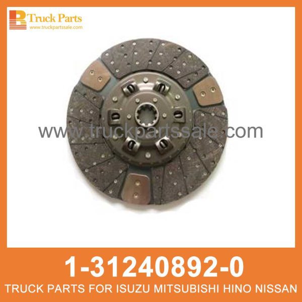 DISC CLUTCH 1-31240892-0 1312408920 1-31240-892-0 for ISUZU CXZ81 10PE1 Embrague قابض القرص