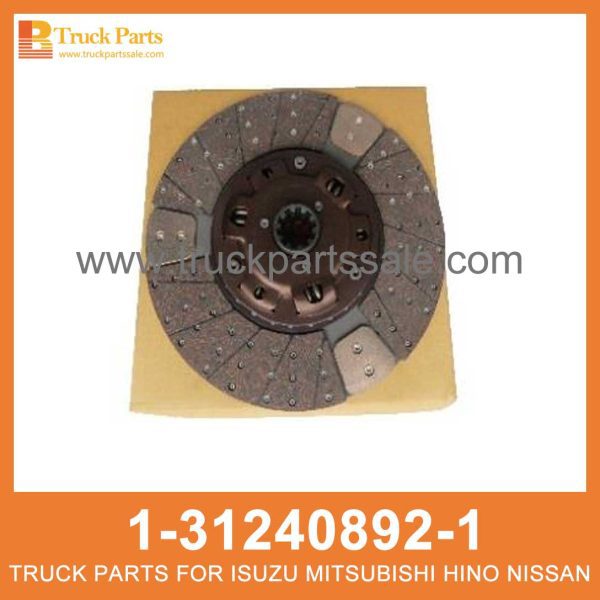 DISC CLUTCH 1-31240892-1 1-87611000-0 1312408921 1876110000 1-31240-892-1 1-87611-000-0 for ISUZU CXZ81K 10PE1 Embrague قابض القرص