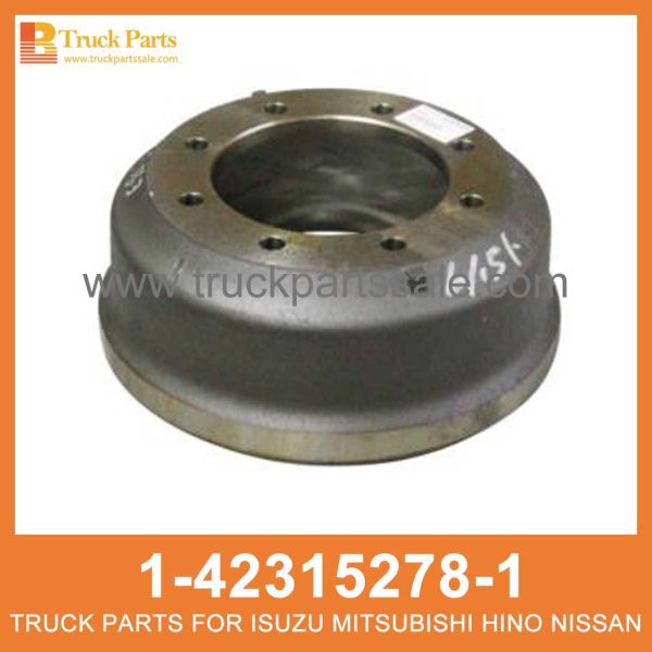 DRUM BRK FRT 1-42315278-1 1423152781 1-42315-278-1 for ISUZU FVR33 6HH1 Tambor brk frt طبلة BRK FRT