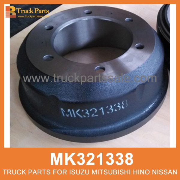 Drum Brake 6 Bolt Type using 110mm liner MK321338 MC889937 for Mitsubishi truck Perno de freno de tambor بطبل الفرامل الترباس