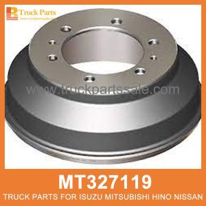 Drum Brake Rear 6 Bolt Type using 75mm liner MT327119 MC838288 for Mitsubishi truck Perno trasero del freno de tambor البراغي الخلفية الفرامل الطبل