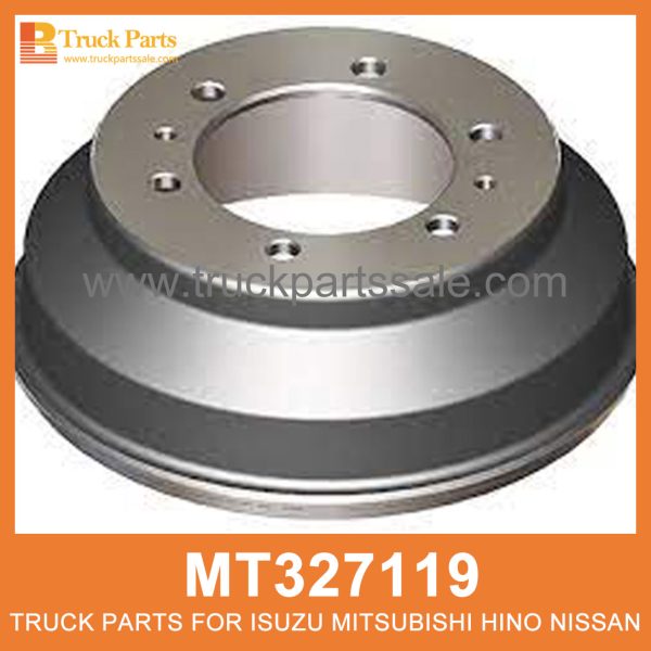 Drum Brake Rear 6 Bolt Type using 75mm liner MT327119 MC838288 for Mitsubishi truck Perno trasero del freno de tambor البراغي الخلفية الفرامل الطبل