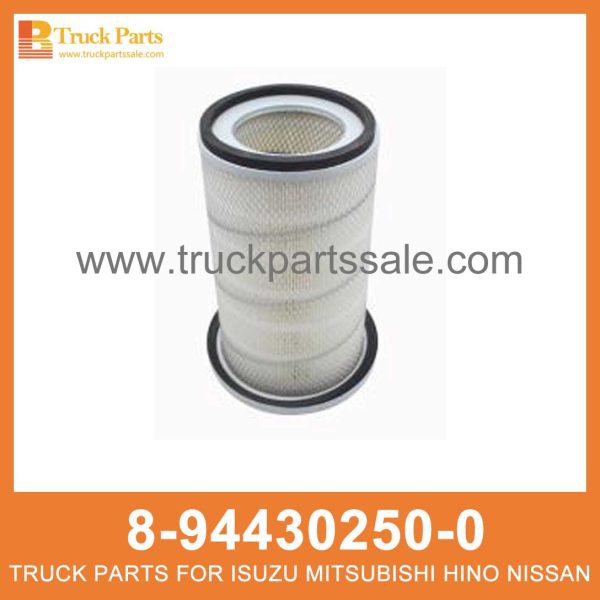 FILTER AIR CLEANER 8-94430250-0 8944302500 8-94430-250-0 for ISUZU 4HE1 Filtro de aire تصفية منظف الهواء