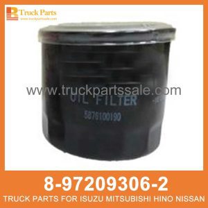 FILTER OIL SUB 8-97209306-2 5-87610019-0 8972093062 5876100190 8-97209-306-2 5-87610-019-0 for ISUZU UBS 4JX1 Filtro de aceite Sub تصفية زيت الفرع