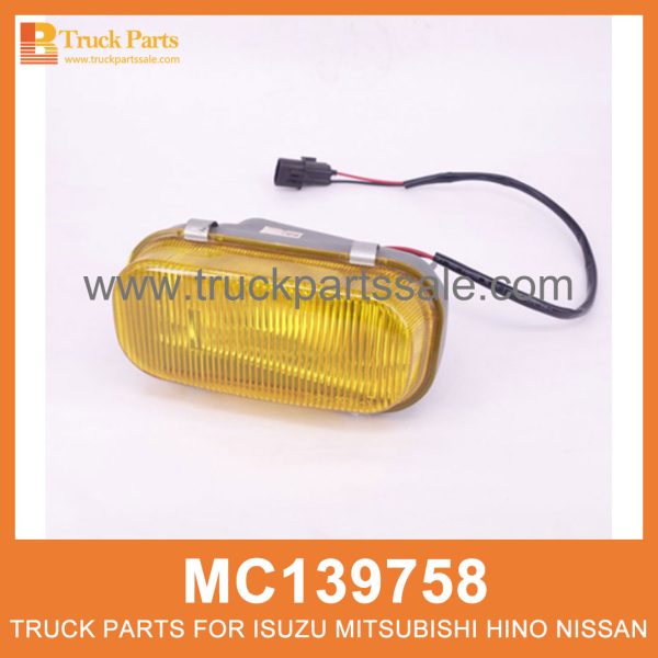 Fog Lamp Left Amber lens MC139758 for Mitsubishi truck Lampara de niebla مصباح الضباب