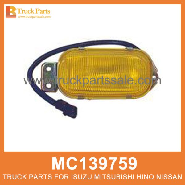 Fog Lamp Right Amber lens MC139759 for Mitsubishi truck Lampara de niebla مصباح الضباب