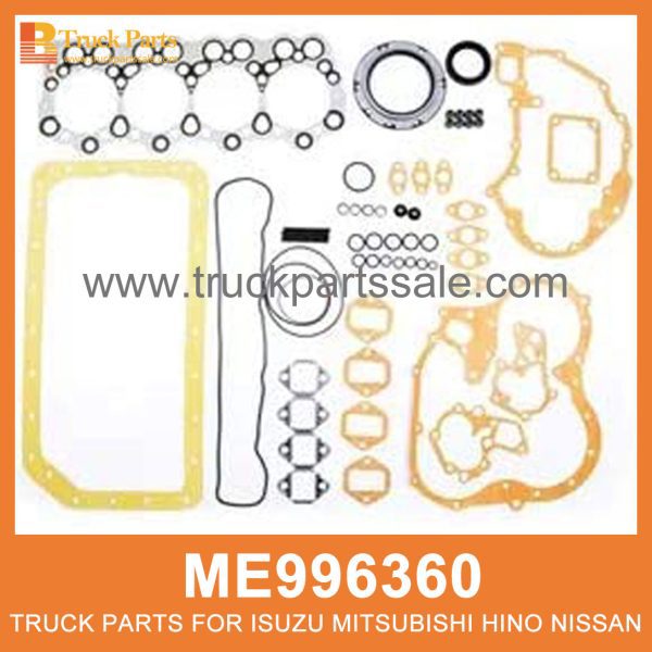 Gasket Set Engine Overhaul ME996360 for Mitsubishi truck Revisión del motor de la junta مجموعة محرك مجموعة الحشية