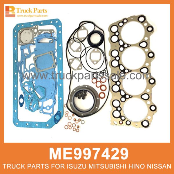 Gasket Set Engine Overhaul ME997429 ME996023 ME993940 for Mitsubishi truck Revisión del motor de la junta مجموعة محرك مجموعة الحشية