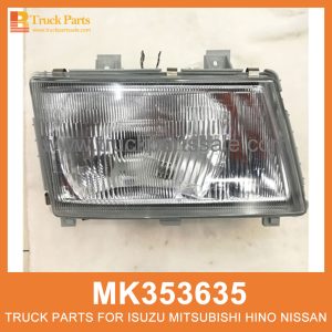 Head Lamp Left Manual Type MK353635 214-1178L for Mitsubishi truck Lámpara de cabeza Tipo manual de izquierda مصباح الرأس اليدوي اليدوي