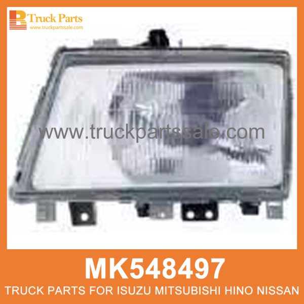 Head Lamp Left Motorised Type MK548497 214-1178L for Mitsubishi truck Lámpara de la cabeza Tipo motorizado a la izquierda مصباح الرأس الأيسر من النوع الآلي