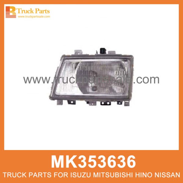 Head Lamp Right Manual Type MK353636 214-1178R for Mitsubishi truck Lámpara de cabeza Tipo manual derecho رأس يمين مصباح الرأس