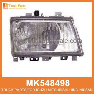 Head Lamp Right Motorised Type MK548498 214-1178R for Mitsubishi truck Lámpara de cabeza Tipo motorizado derecho نوع مصباح الرأس الأيمن بمحركات