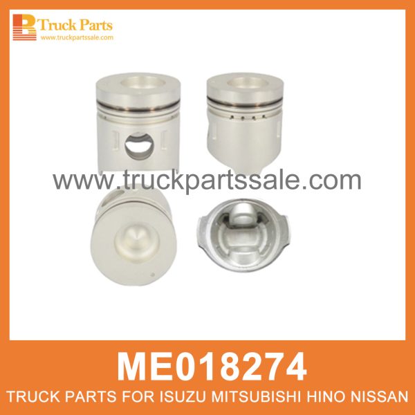 Piston Set 104mm bore set of 4 pcs ME018274 ME017617 ME012174 for Mitsubishi truck Set de pistón مجموعة المكبس