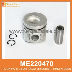 Piston Set 104mm bore set of 4 pcs ME220470 ME011143 for Mitsubishi truck Set de pistón مجموعة المكبس