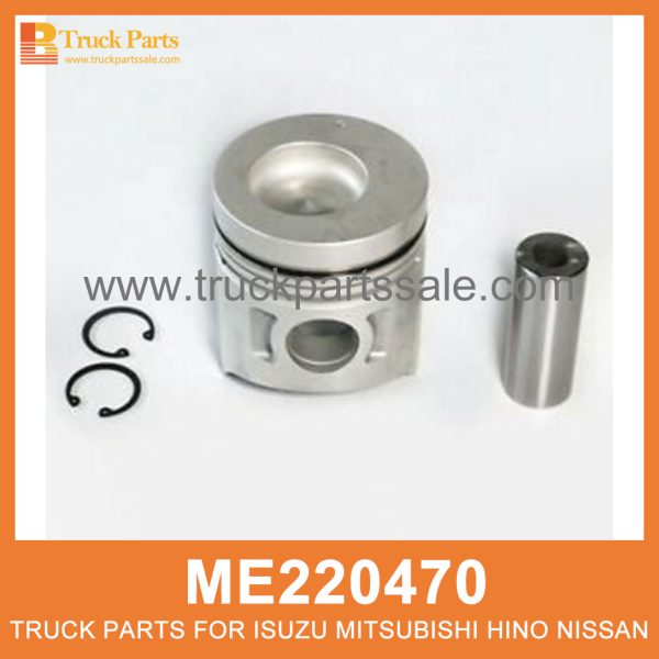 Piston Set 104mm bore set of 4 pcs ME220470 ME011143 for Mitsubishi truck Set de pistón مجموعة المكبس