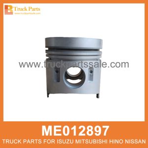 Piston Set 108mm bore set of 4 pcs ME012897 for Mitsubishi truck Set de pistón مجموعة المكبس