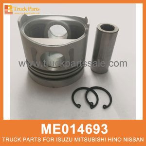 Piston Set 110mm bore set of 4 pcs ME014693 for Mitsubishi truck Set de pistón مجموعة المكبس