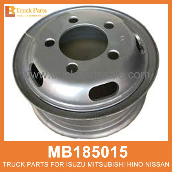 Rim Wheel 5 Hole Tube Type Black Colour MB185015 MT119315 for Mitsubishi truck Rueda de borde عجلة الحافة