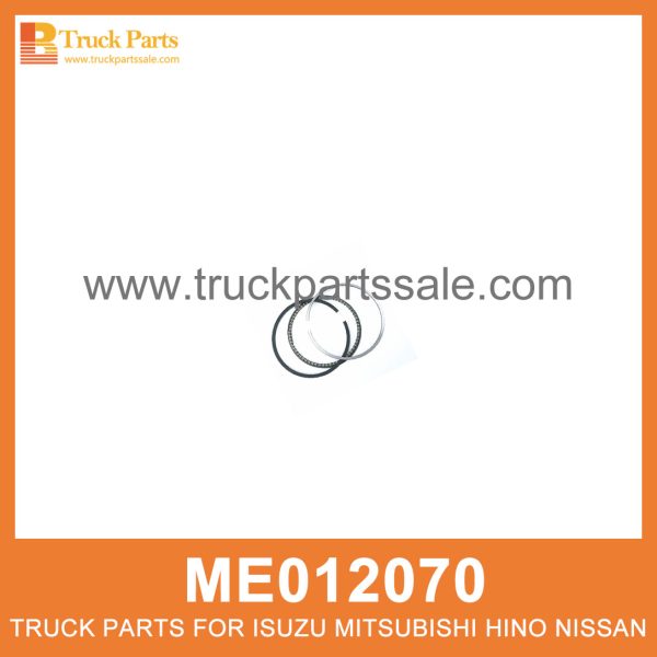 Ring Set Piston 100mm bore ME012070 ME012010 for Mitsubishi truck Pistón de colocación de anillos مكبس مجموعة الحلقة