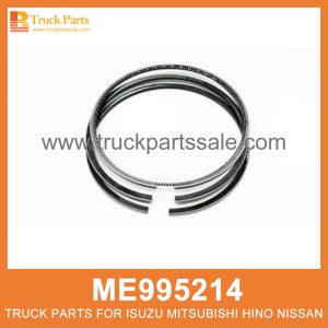 Ring Set Piston 110mm bore ME995214 for Mitsubishi truck Pistón de colocación de anillos مكبس مجموعة الحلقة