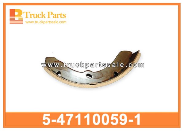 BRAKE SHOE 5-47110059-1 5471100591 5-47110-059-1 for ISUZU 600P PASTILLAS DE FRENOS مكبح مخدى