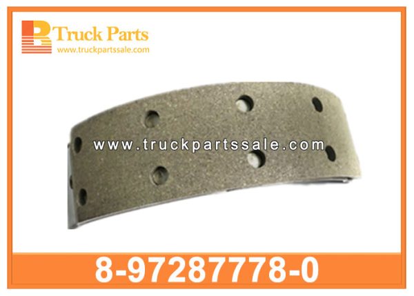 Brake Shoes 8-97287778-0 8972877780 8-97287-778-0 for ISUZU NPR NQR NLR ELF Zapatas de freno أحذية الفرامل