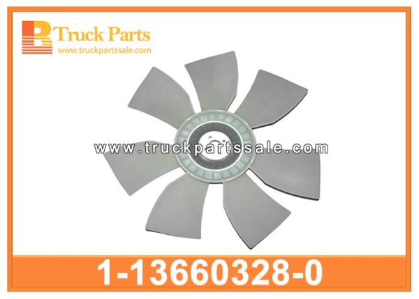 Cooling Fan Blade 1-13660328-0 1136603280 1-13660-328-0 for ISUZU ZX 6BG1 4HK1 Hoja del ventilador de enfriamiento شفرة مروحة التبريد