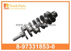 Engine Crankshaft with damper pulley 8-97331853-0 8973318530 8-97331-853-0 for ISUZU NKR TRUCK 4JB1T 4JB1TC Cigüeñal del motor con polea del amortiguador العمود المرفقي للمحرك مع بكرة المثبط