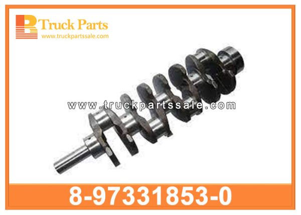 Engine Crankshaft with damper pulley 8-97331853-0 8973318530 8-97331-853-0 for ISUZU NKR TRUCK 4JB1T 4JB1TC Cigüeñal del motor con polea del amortiguador العمود المرفقي للمحرك مع بكرة المثبط