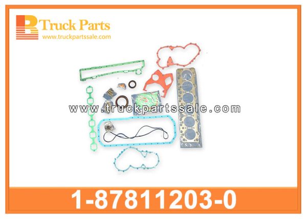 Engine Overhaul Gasket Kit 1-87811203-0 1878112030 1-87811-203-0 for ISUZU FSR FTR 6BG1 Kit de junta de revisión del motor مجموعة حشية إصلاح المحرك