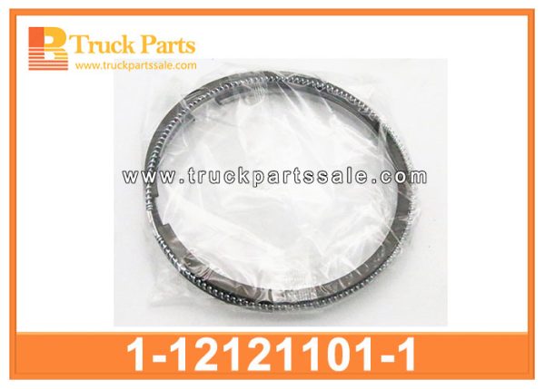 Engine Piston Ring Set 1-12121101-1 1121211011 1-12121-101-1 for ISUZU EX200 6BG1T JUSTON FTR 6BG1 Juego de anillo de pistón de motor مجموعة حلقة مكبس المحرك