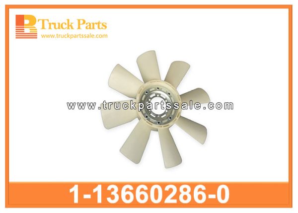 Fan Blade 1-13660286-0 1136602860 1-13660-286-0 for ISUZU EXZ 6WG1 Aspa del ventilador شفرة المروحة