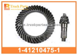 Final Differential Crown Pinion Gear Set 1-41210475-1 1412104751 1-41210-475-1 for ISUZU CYZ 6WF1 Conjunto de engranajes de piñón de corona diferencial final مجموعة ترس ترس التاج التفاضلية النهائية