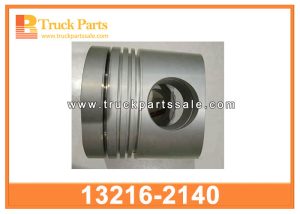 alfin piston and piston ring 13216-2140 132162140 for HINO 700 tractor truck K13C K13D anillo de pistón y pistón ألفن مكبس وخاتم المكبس