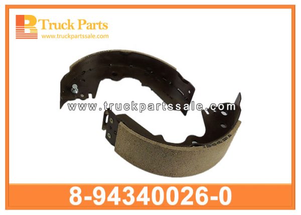 brake shoe 8-94340026-0 8943400260 8-94340-026-0 for ISUZU TFR UCR pastillas de frenos مكبح مخدى