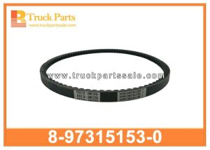 cooling fan v belt 8-97315153-0 8-97315-153-0 8973151530 for ISUZU cinturón de ventilador de enfriamiento حزام مروحة التبريد