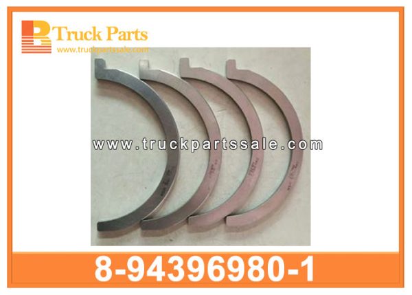 crankshaft thrust washer 8-94396980-1 8943969801 8-94396-980-1 for ISUZU FVR 6HE1 6HH1 6HK1 6H series NPR 4HE1T arandela de empuje del cigüeñal غسالة العمود المرفقي