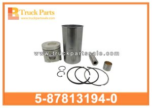 cylinder liner kit 5-87813194-0 5878131940 5-87813-194-0 for ISUZU 100P-T kit de revestimiento de cilindro طقم بطانة الأسطوانة