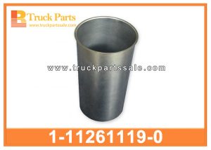 engine cylinder liner engine sleeve 1-11261119-0 1112611190 1-11261-119-0 for ISUZU FORWARD FTR 6BG1 4BG1 6BF1 manga del motor del cilindro del cilindro del motor كم محرك بطانة أسطوانة المحرك