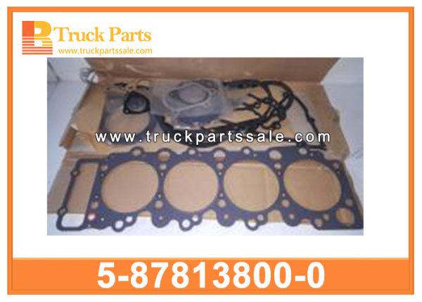 engine overhaul gasket set 5-87813800-0 5878138000 5-87813-800-0 for ISUZU NPR NQR ELF truck Juego de juntas de revisión del motor مجموعة حشية إصلاح المحرك